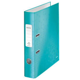 Classeur à Levier A4 Leitz Menthe WOW - 350 Feuilles, Mécanisme 180°