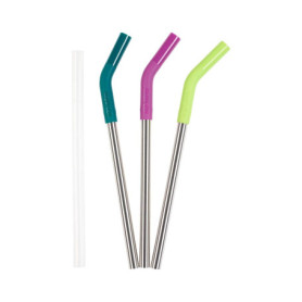 Paille en Acier Inoxydable Flexible Klean Kanteen - Multicolore