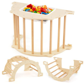 FANTASK Arche d'Escalade 8 en 1 avec Boîte de Rangement pour Enfants