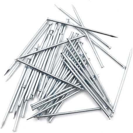 Design61 Lot de 100 Clous Galvanisés pour Plinthes 1,4 x 35 mm