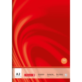 Bloc à dessin A2 BRUNNEN Vivendi Premium - 10 feuilles rouges