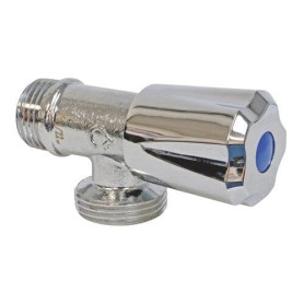 Robinet Droit Simple en Laiton Chromé - M15/21 et F20/27 - SOMATHERM FOR YOU