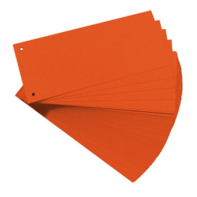Herlitz Lot de 100 Intercalaires Orange en Carton Recyclé