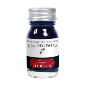 Encre Bleu Myosotis Jacques Herbin - 10 ml pour Stylo-Plume et Roller