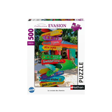 Puzzle Nathan 500 pièces - La croisée des chemins pour adultes et adolescents