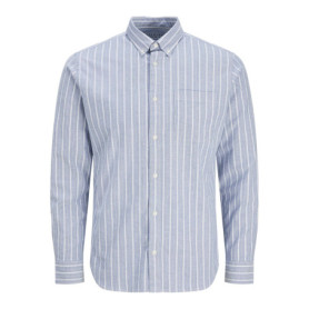 Chemise de Loisirs Ajustée JACK & JONES en Rayures Night Sky
