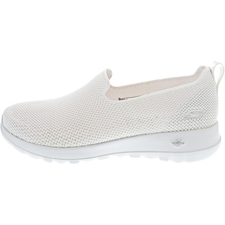 Skechers Femme Go Walk Joy - Baskets Confortables en Blanc Opulent