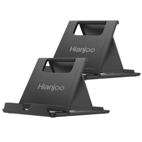 Hianjoo Support Téléphone Pliable - Lot de 2, Noir