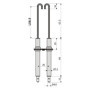 Électrode d'Allumage Double 1807 pour Buderus et Junkers