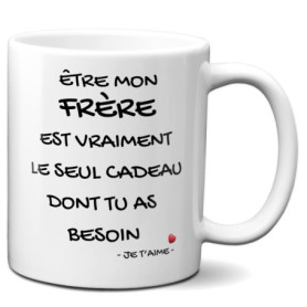 Mug Humoristique L'Esprit Des Anges pour Frère - Cadeau Anniversaire Original