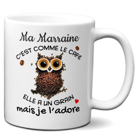 Mug Marraine L'Esprit Des Anges - Cadeau Original pour Anniversaire