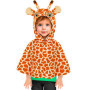 Poncho à Capuche Girafe en Peluche pour Enfant - Déguisement Carnaval
