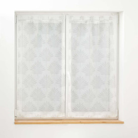 Paire de Voilages Blancs à Passants 60x120 cm - Douceur d'Intérieur