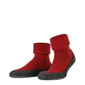 Chaussettes Chaussons FALKE Cosyshoe M en Laine Mérinos Rouge Fire 43/44