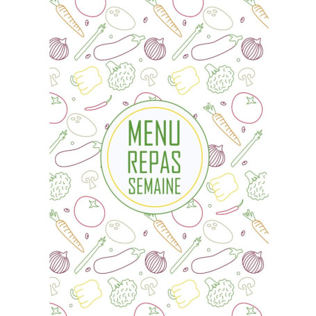Carnet de Menu Hebdomadaire : Planifiez vos Repas en Famille