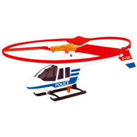 Hélicoptère de Police GÜNTHER FLUGSPIELE - Prêt à Décoller avec Poignée de Démarrage Rapide