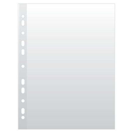 Pochettes Perforées A4 Cristal DONAU - 100 Pièces Transparentes