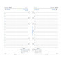 Recharge Papier Filofax Personal Jour Anglais 2018 - Agenda de Rendez-vous