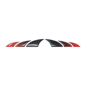Autocollant 3D Bike Protect Noir et Rouge - Protection Sportive