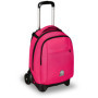 Trolley Scolaire Invicta New Tech Solid Rose 3 en 1 avec Chariot Amovible