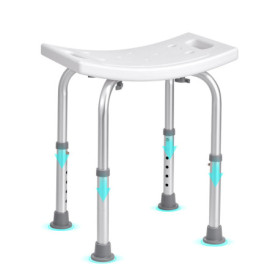 Tabouret de Douche Antidérapant Réglable VEVOR pour Personnes Âgées et Femmes Enceintes