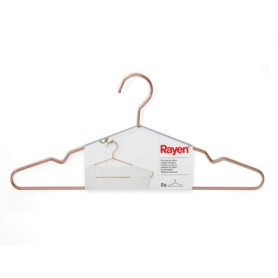 Lot de 5 cintres en cuivre Rayen - Élégance et robustesse