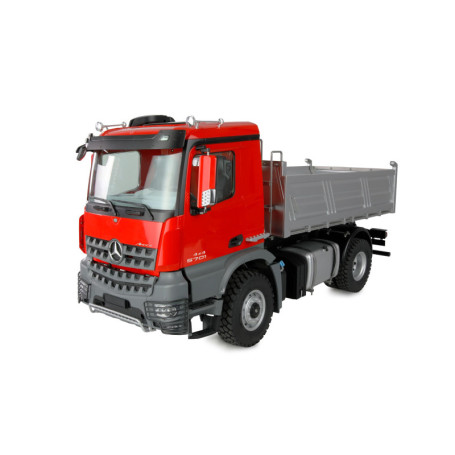 Camion Benne Mercedes-Benz Arocs 4x4 1:14 RTR Rouge avec Télécommande