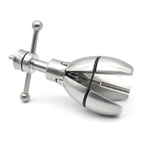 Plug Anal Extensible en Acier avec Verrouillage - Bondage Masters