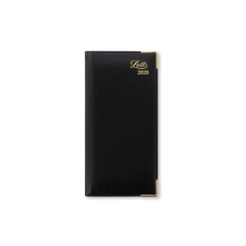 Agenda Semainier Lexicon 2025 Noir - Letts of London avec Couverture en Simili Cuir