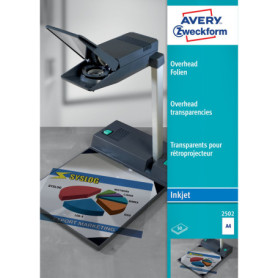 Avery Zweckform Film Transparent A4 - Paquet de 50 Feuilles Brillantes