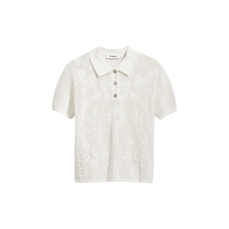 Chemise à motifs floraux Desigual pour adulte - Manches courtes, Blanc, XL