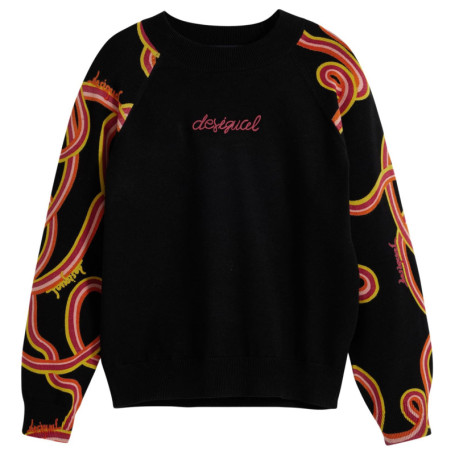 Pull Enfant Imprimé Arty Noir Desigual