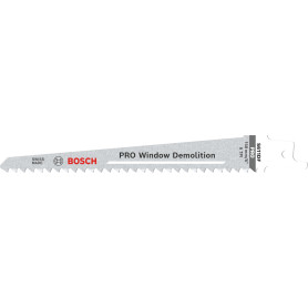 Pack de 100 Lames de Scie Sabre Bosch PRO Window S611DF pour Découpe de Cadres