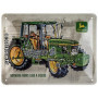 Plaque Vintage John Deere - Décoration Murale en Métal pour Fans de Tracteurs