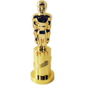 Statuette en plastique dorée pour Halloween et Carnaval
