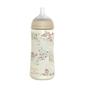 Biberon Suavinex 360 ml avec Tétine Symétrique en Silicone - Beige