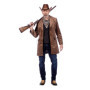Manteau Western Marron pour Homme - Look Cow-boy Authentique