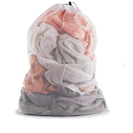 Sac à Linge Grand Format 90x60cm - Filet de Protection Blanc