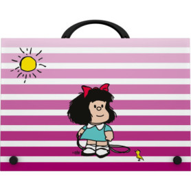 Mallette Scolaire Grafoplás Mafalda Birdie - Pratique et Légère, Idéale pour Activités Extrascolaires