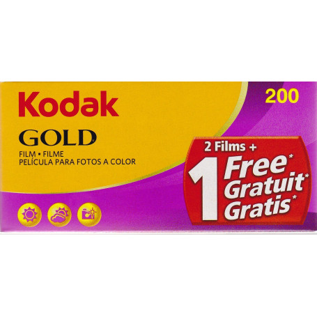 Kodak Gold 200 Film 36 Expositions - Pack de 3