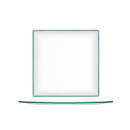 Set de 6 Assiettes en Verre Transparent 25 cm H&H