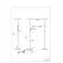 Lampadaire LED Dimmable TRIO WILLIS en Nickel Mat