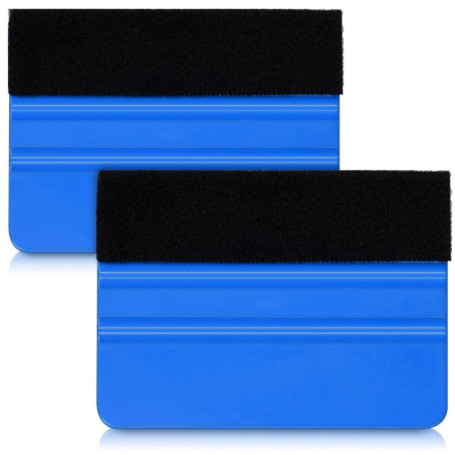 Lot de 2 Raclettes de Pose kwmobile avec Bords en Feutre pour Films et Autocollants