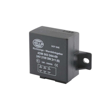 Centrale Clignotante Électrique HELLA 24V avec Support - 6 Pôles