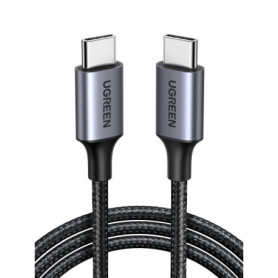 UGREEN Câble USB-C vers USB-C 60W Charge Rapide Nylon Tressé 0.5M