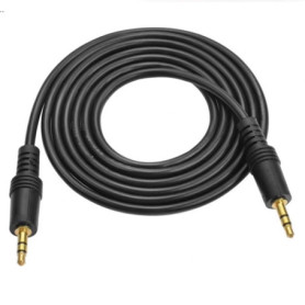 Câble Auxiliaire Jack 2,5 mm Mâle à Mâle - 1,50 m Noir