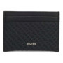 Porte-cartes BOSS Zair en Cuir Noir avec Compartiments Pratiques