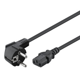 Câble d'Alimentation Goobay 5m avec Fiche Coudée pour Appareils Froids - Noir