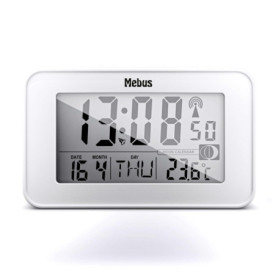 Réveil Radio-Piloté Mebus avec Thermomètre et Calendrier