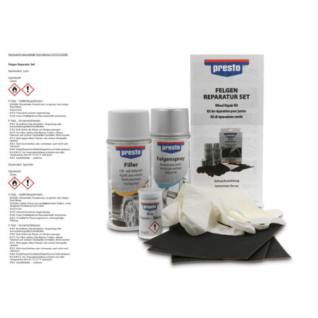 Kit de Réparation de Roues Presto - Réparez Rayures et Éraflures